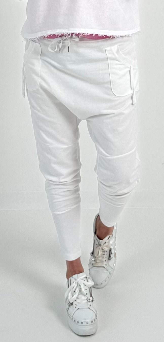 Baggy broek model "Kira" - wit