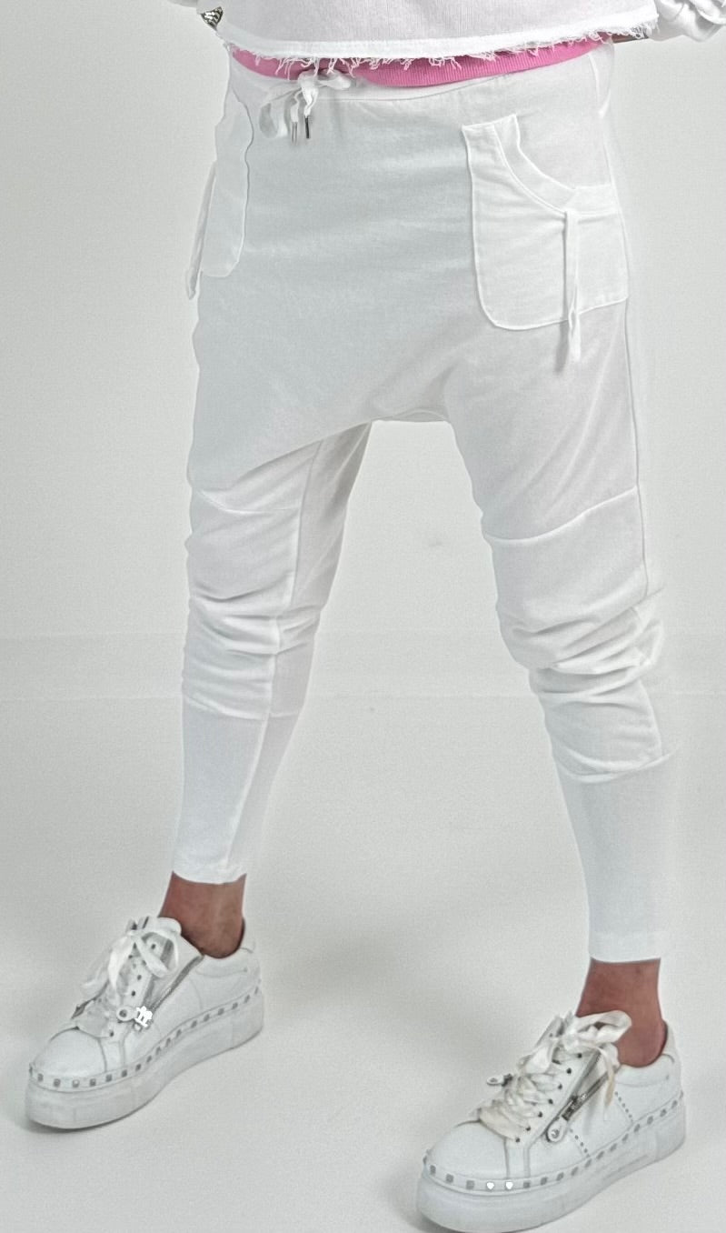 Baggy broek model "Kira" - wit