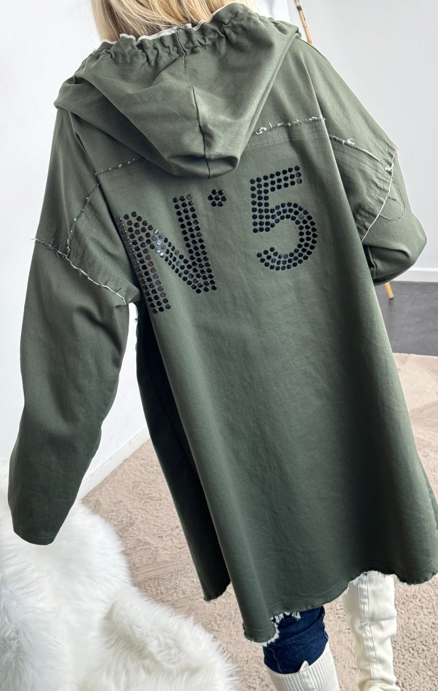 Coat "N*5" - olive