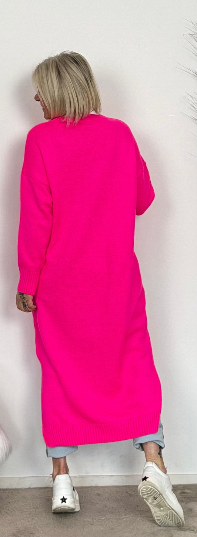 Long Pullover/Kleid "Mo" - pink