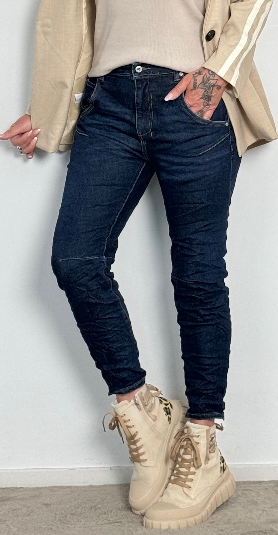 Jeans Hose "Emily" - dark denim