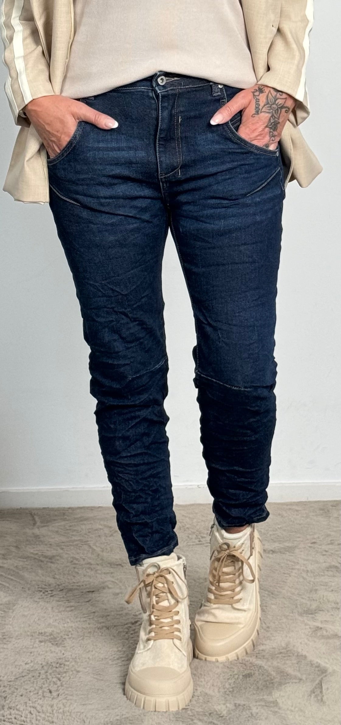 Jeans Hose "Emily" - dark denim