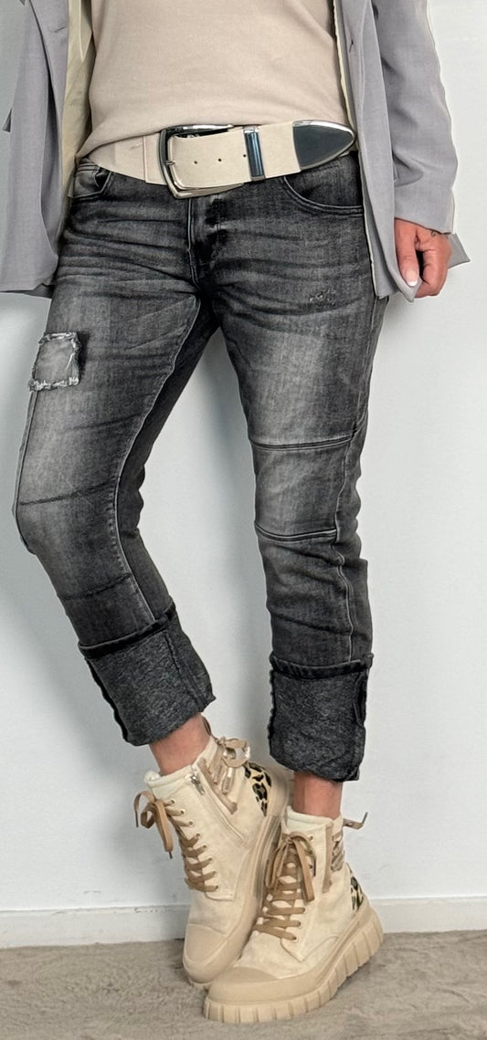 Jeansbroek "Fay" - grijze denim