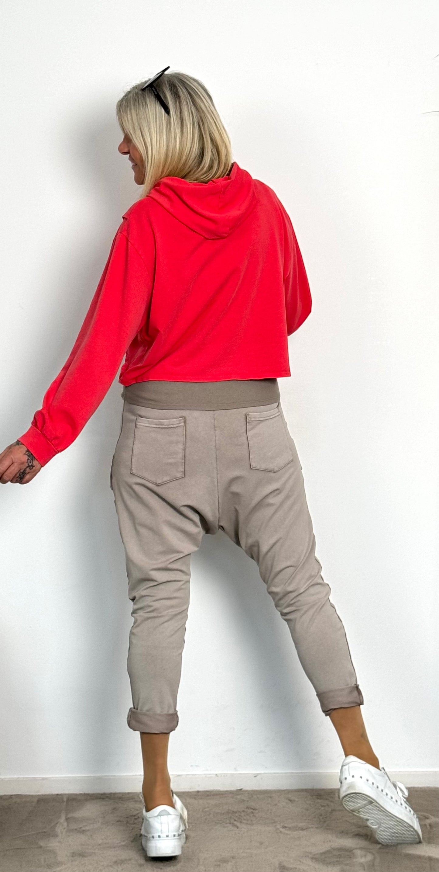 Sweatshirt Baggy Hose "Luna" - beige