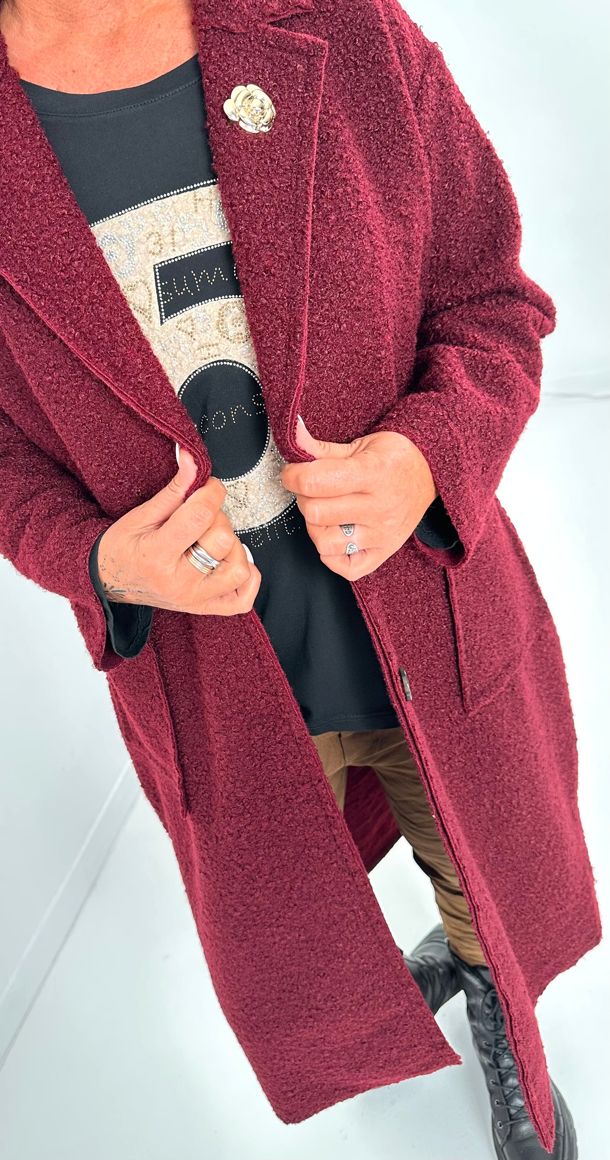 Bouclé Mantel Modelle 