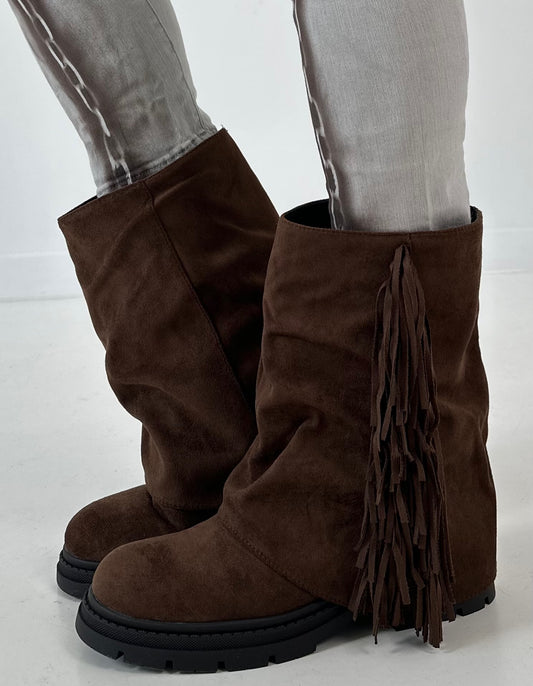 Bootie model "Dusty Step" - mocha