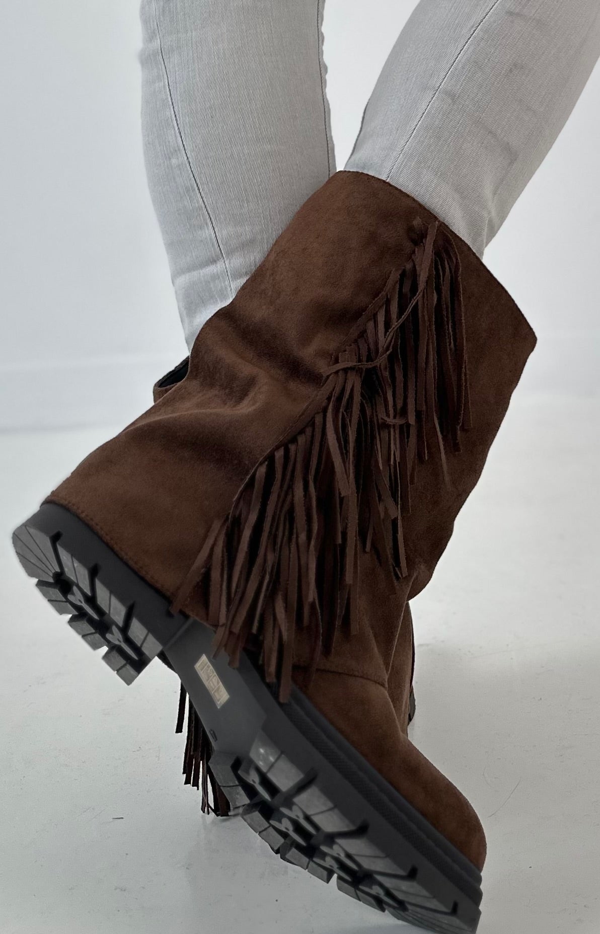 Bootie model "Dusty Step" - mocha