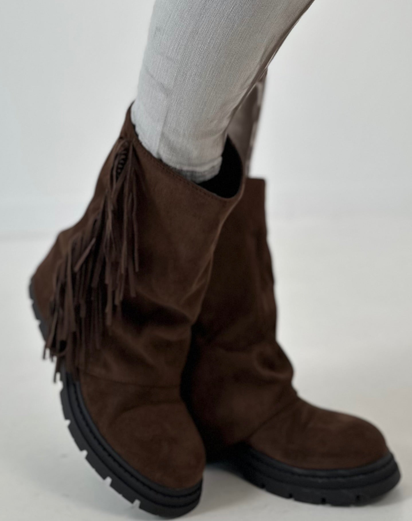 Bootie model "Dusty Step" - mocha