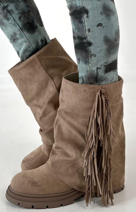 Bootie model "Dusty Step" - beige