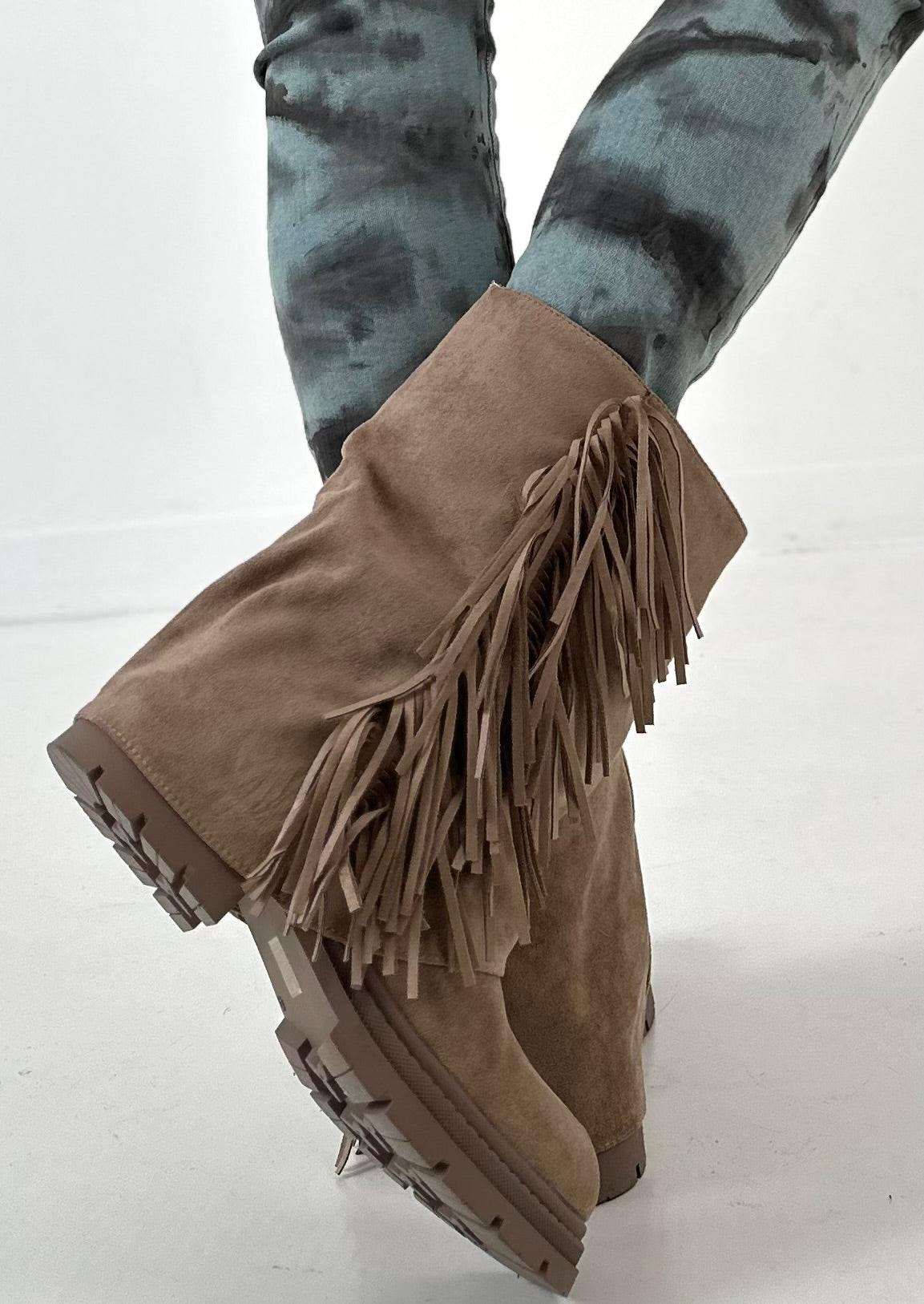 Bootie model "Dusty Step" - beige