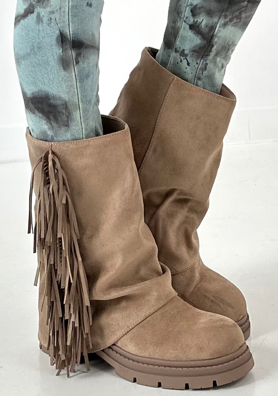 Bootie model "Dusty Step" - beige