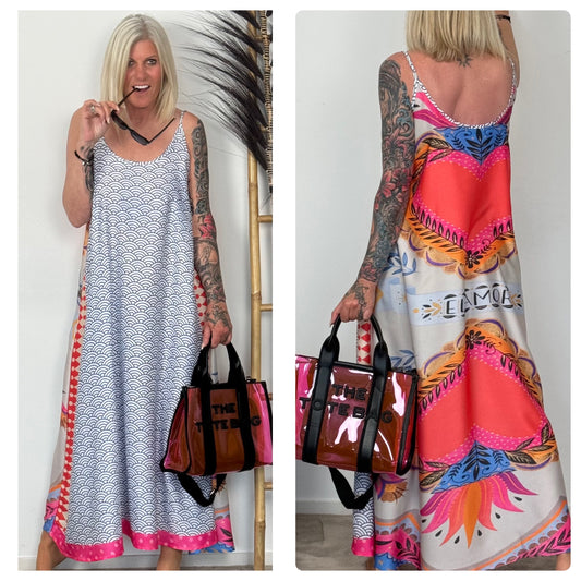 Kleid mit verstellbaren Trägern "Amour" - mehrfarbig