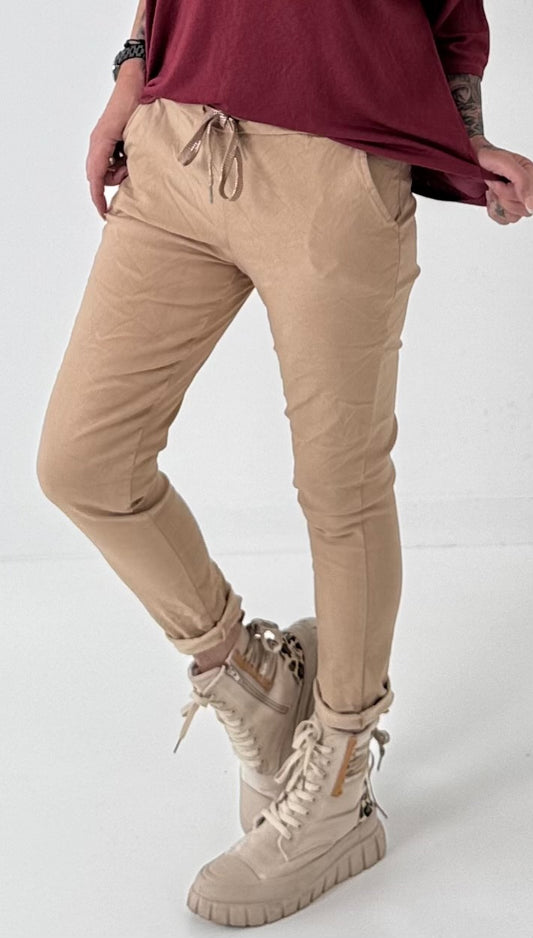 Pants model "Diana" - light camel