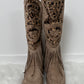 Boots with fringes model "Pocahontas" - taupe-leo