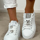 Sneaker mit abnehmbaren Schmuckelementen "Cleo" - weiss