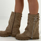 Bootie model "Ginger" - beige
