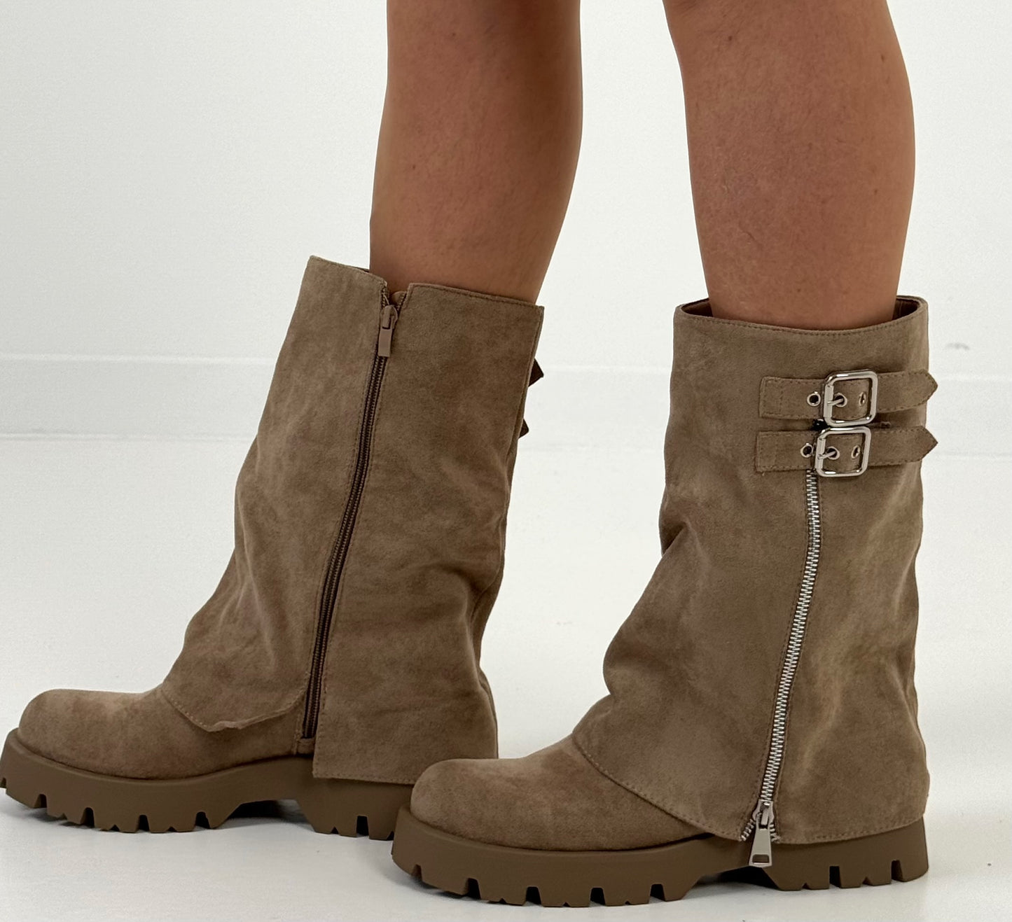 Bootie model "Ginger" - beige