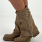 Bootie model "Ginger" - beige