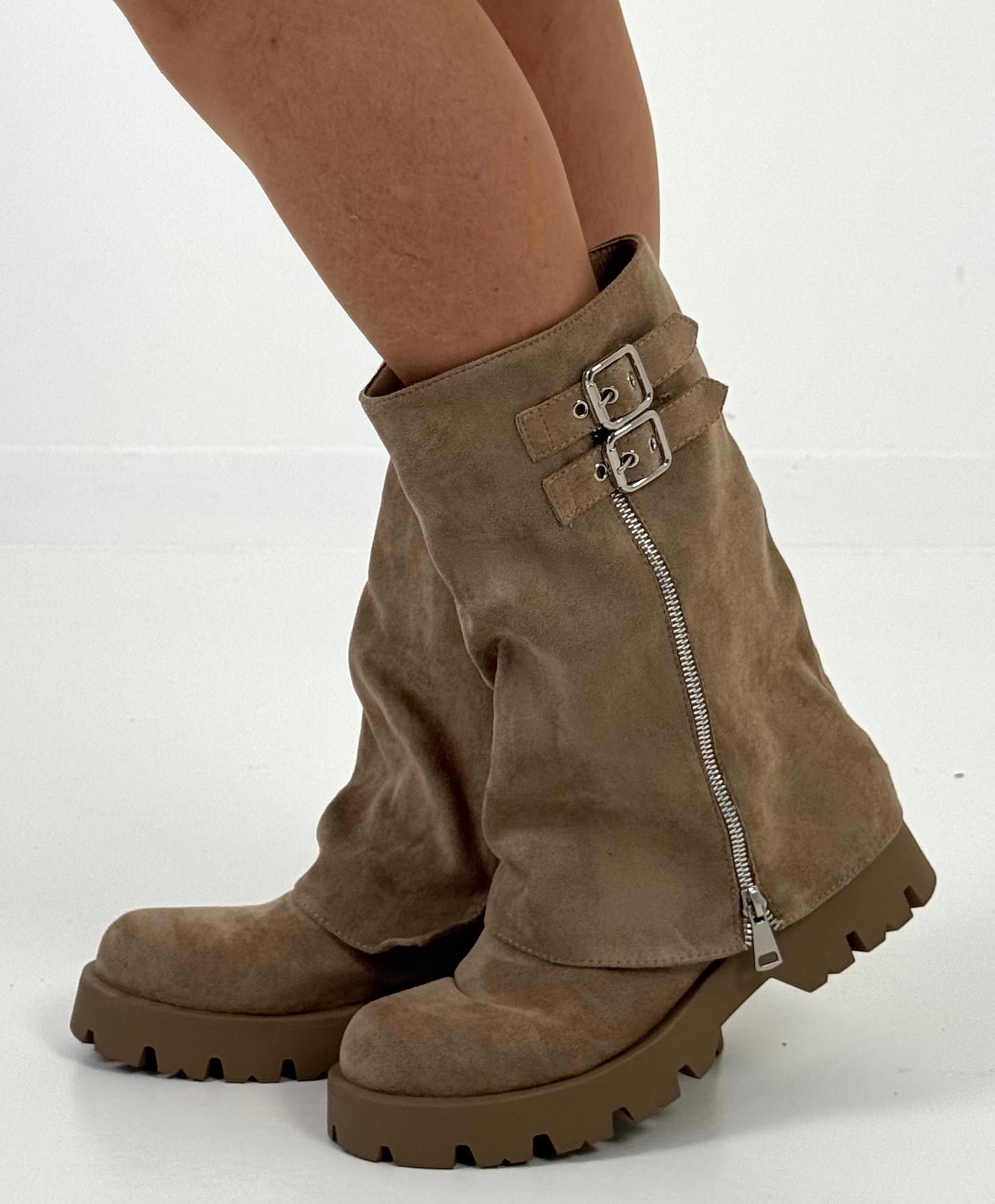 Bootie model "Ginger" - beige