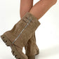 Bootie model "Ginger" - beige