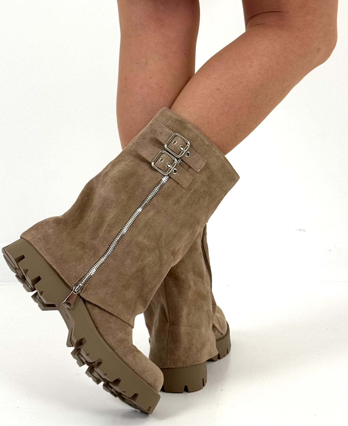 Bootie model "Ginger" - beige