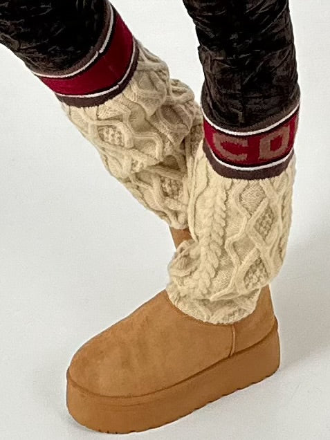 Boots model "Frosty Walk" - camel-beige-multicolored