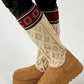 Boots model "Frosty Walk" - camel-beige-multicolored