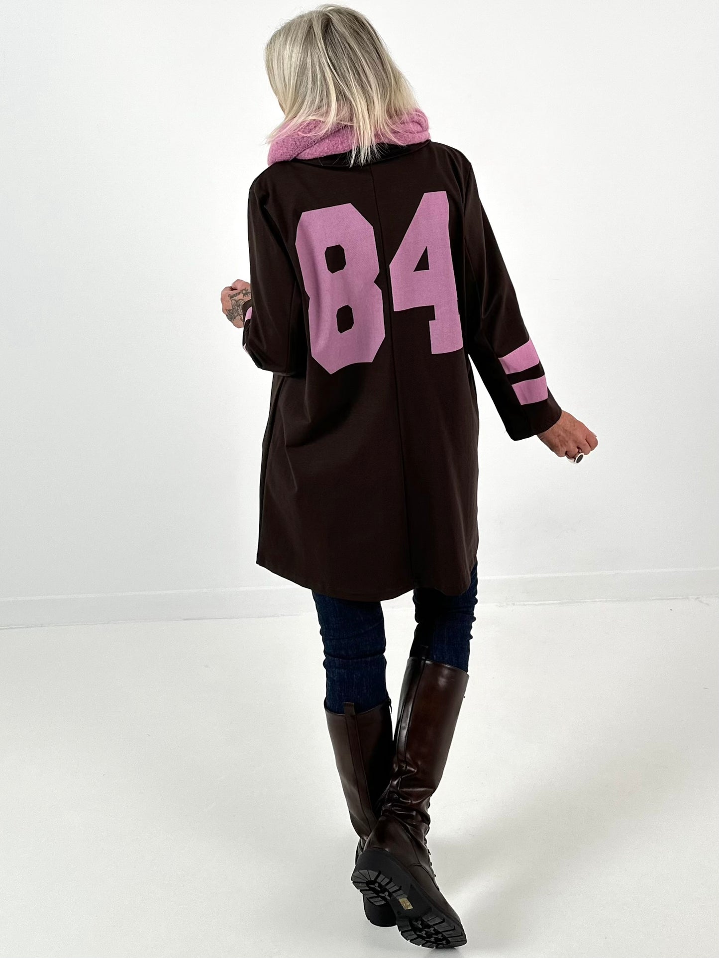 Jas model "Team 84" - mokka roze