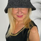 Crocheted fisherman's hat J'adore - black