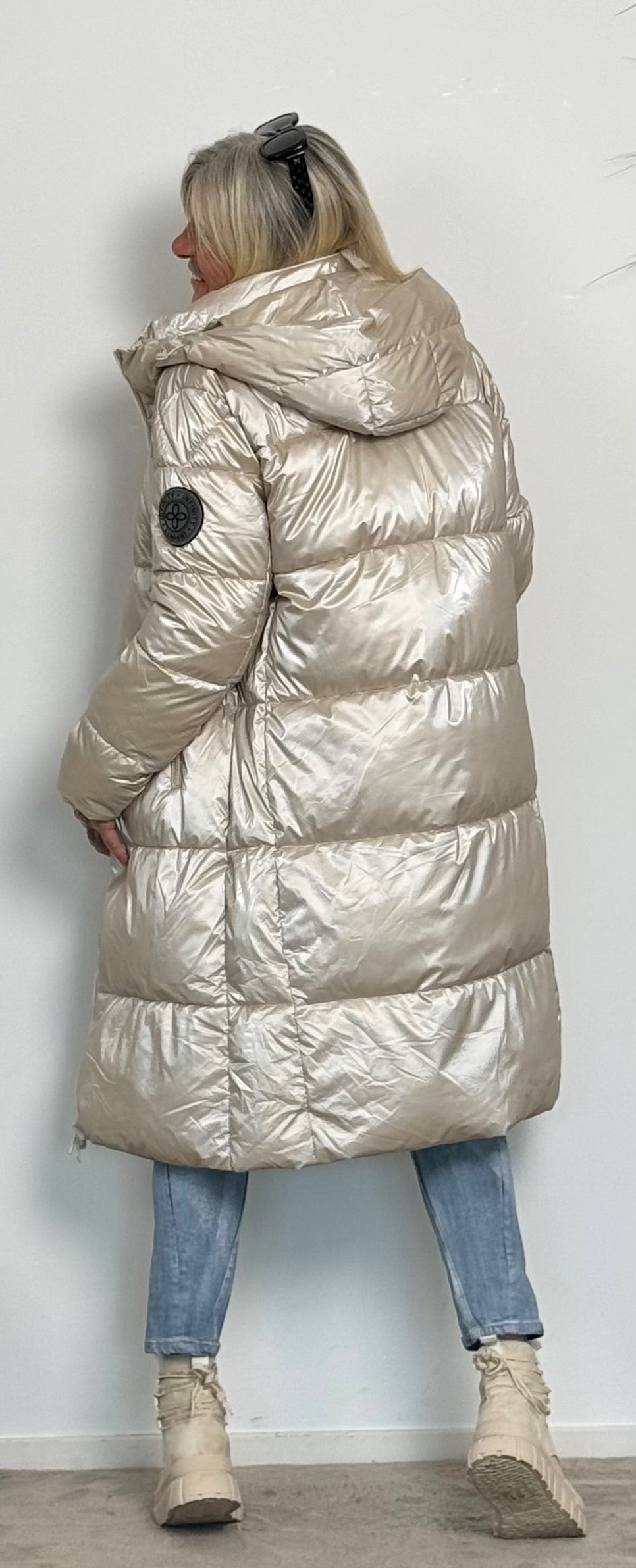 Quilted coat "Infinity" - beige