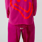 Sweatshirt Modell "Smile" - pink