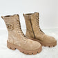Bootie model "Bold Track" - beige