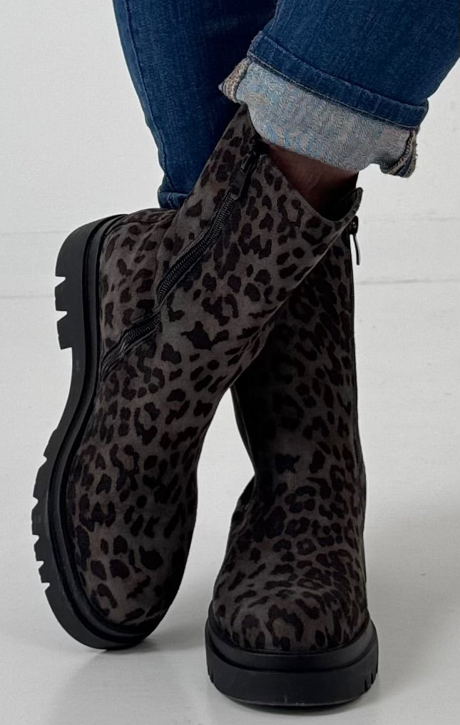 Leo Bootie Modell "Wild Step" anthrazit - leo