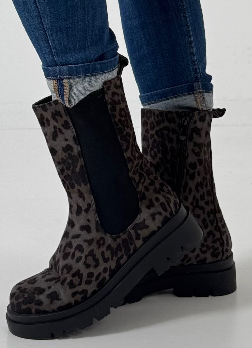 Leo Bootie Modell "Wild Step" anthrazit - leo