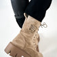 Bootie model "Bold Track" - beige