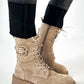Bootie model "Bold Track" - beige