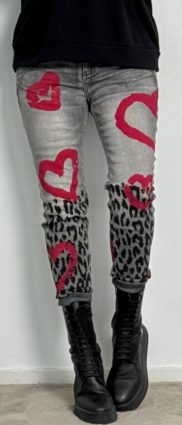 Jeansbroek "Amy" - grijs