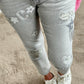 Jeans model name "Luna" - light grey