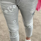 Jeans model name "Luna" - light grey