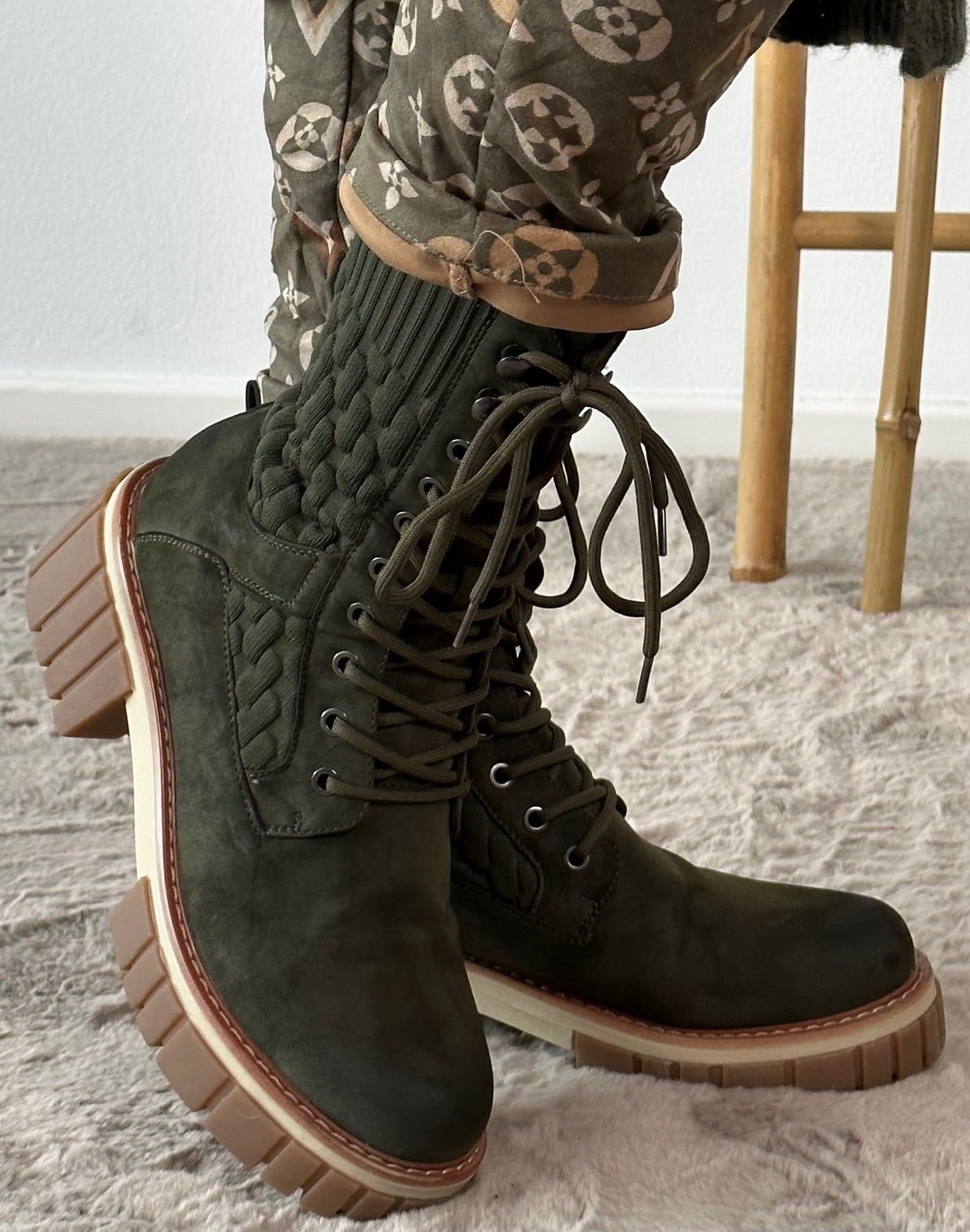 Bootie "Clarissa" - khaki