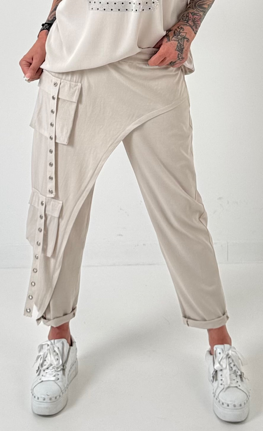 Hose Modell "Sideplay" - beige
