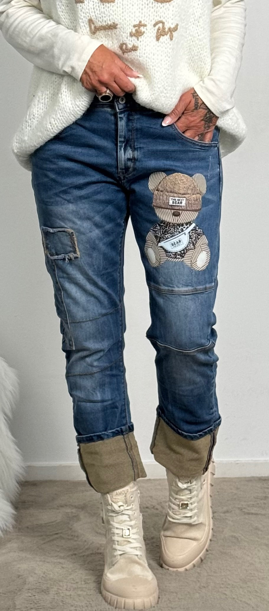 Jeans pants "Bear" - denim