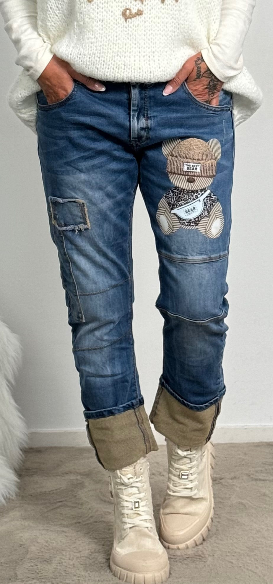 Jeans Hose "Bear" - denim