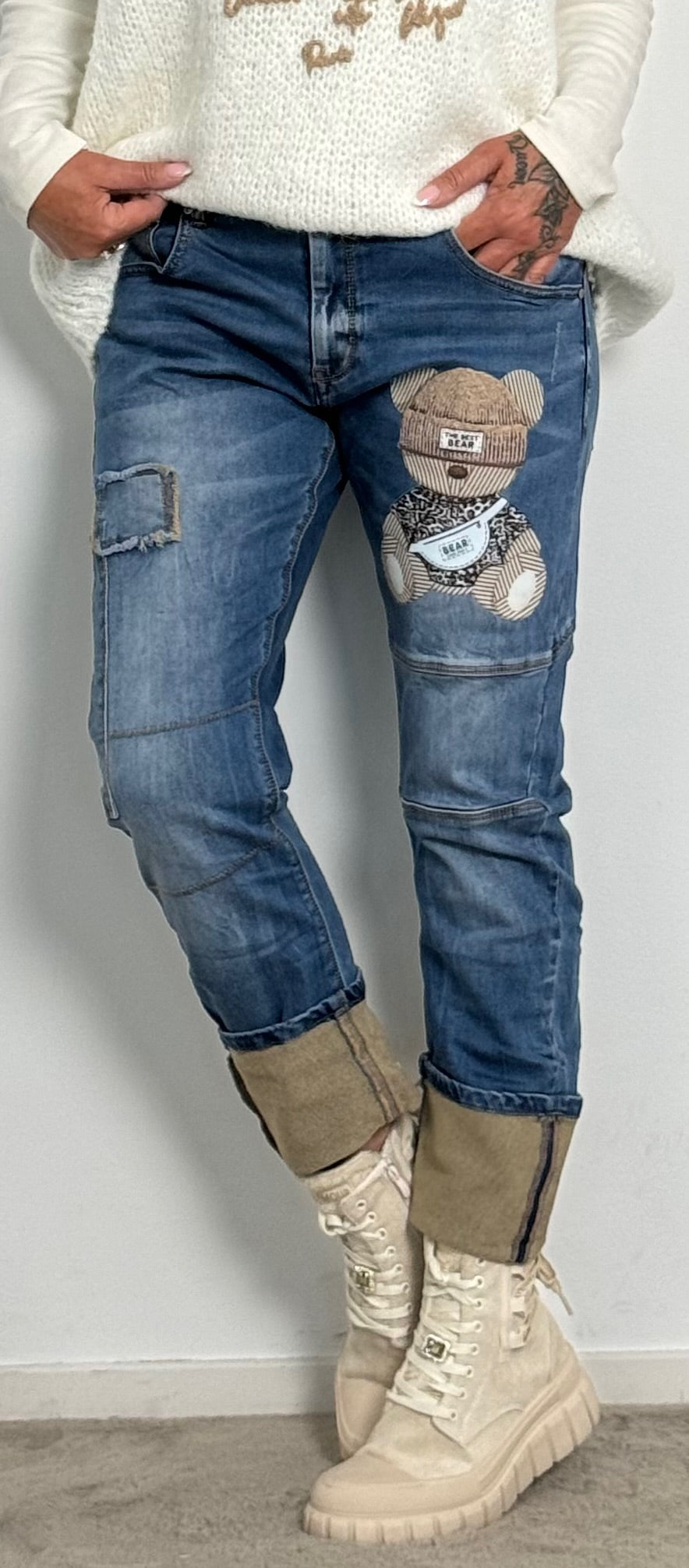 Jeansbroek "Beer" - denim