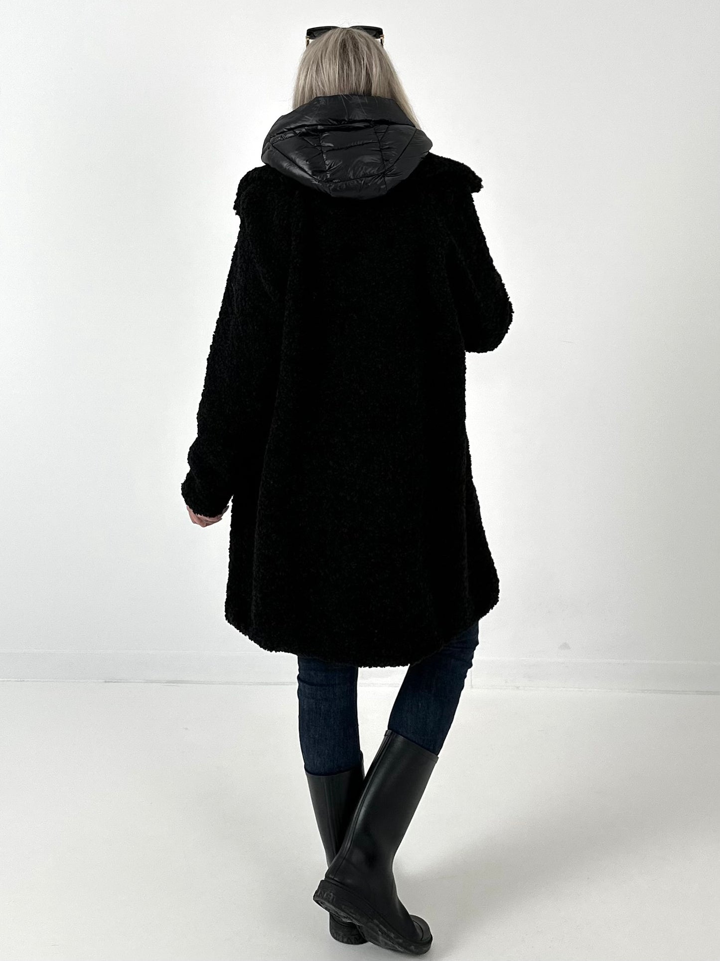 Teddyjas met inzetstuk model "Teddy Royale" - zwart