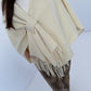 Poncho/Throw model "The Poncho" - ecru