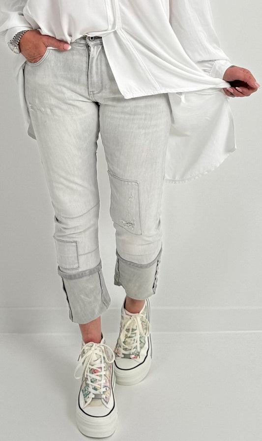 Jeans pants model "Jenny" - light grey