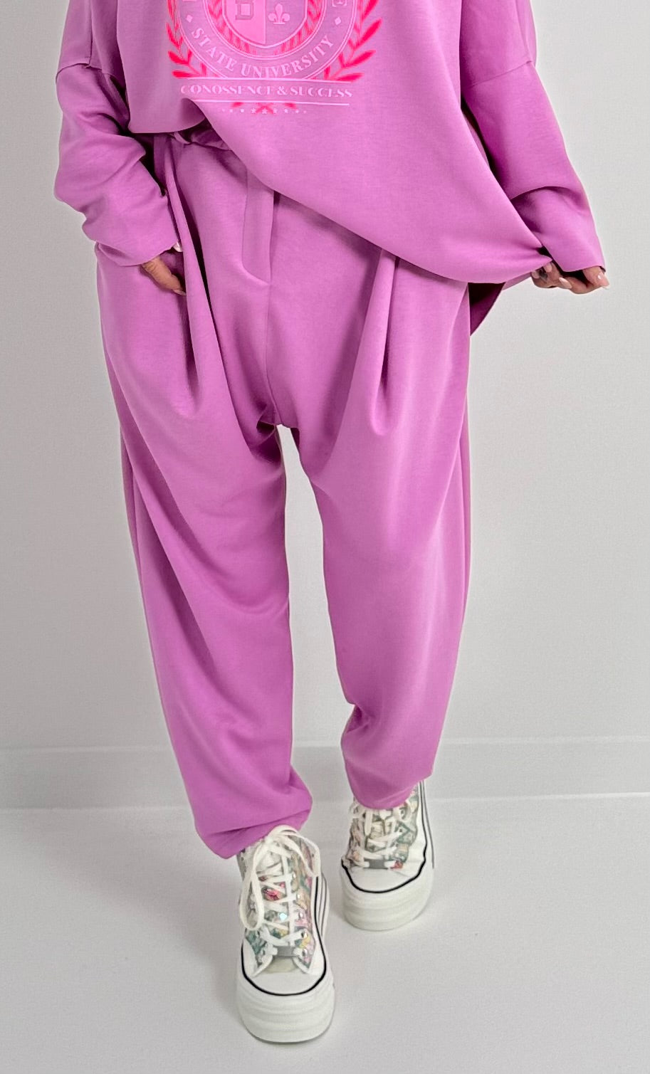 Baggy Hose Modell "Stay" - candy-rosa