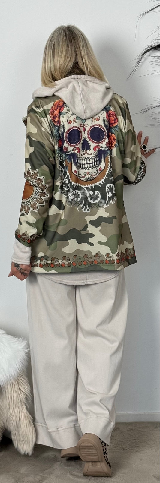 Blazer "Camou Skull" - khaki-mehrfarbig (lieferbar ab ca 04.07.24)