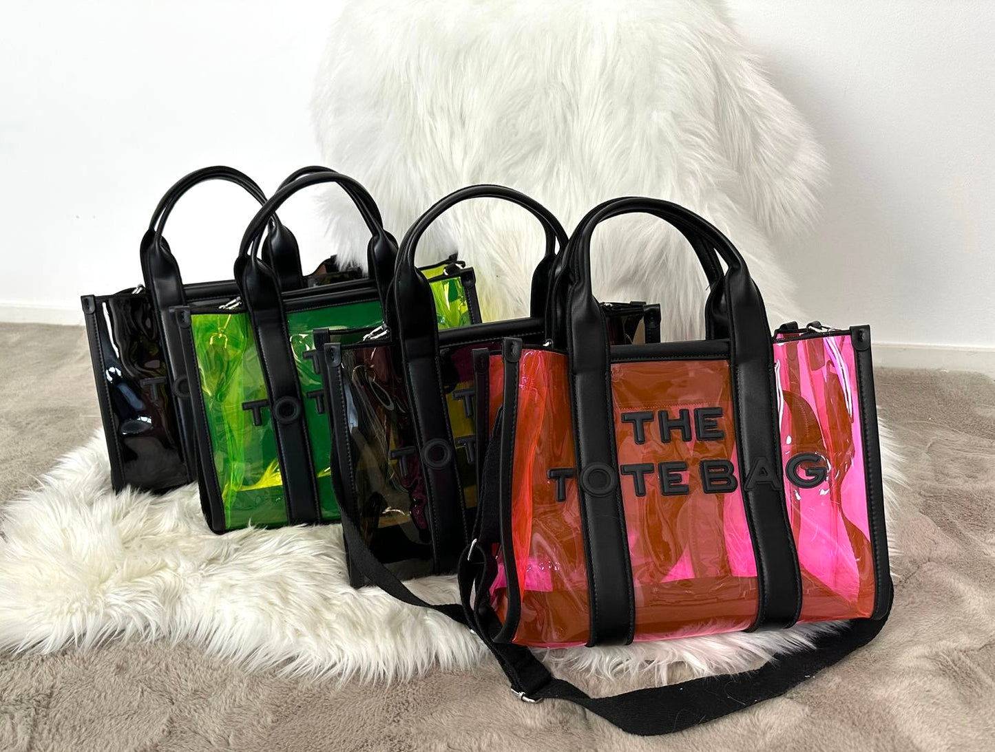 Bag in Bag Tasche "Whitney" - neon-gelb